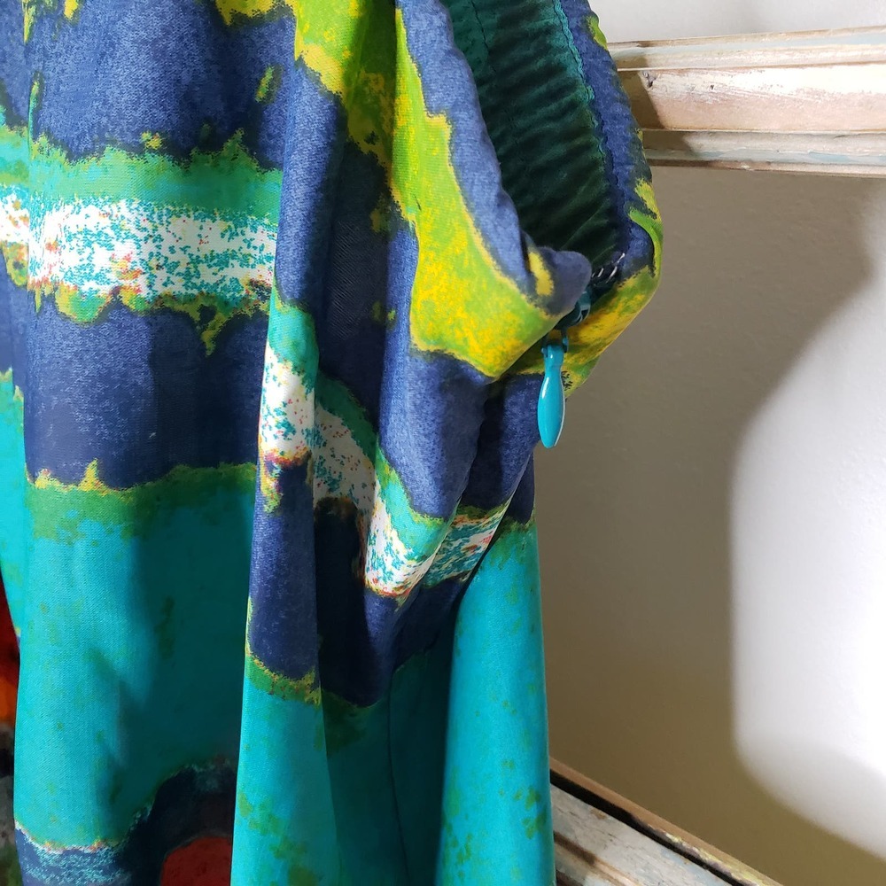 Rachel Roy 70's vibe small asymmetrical dress - Picture 7 of 9